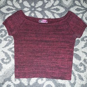 Say What?- Form fitting cropped top